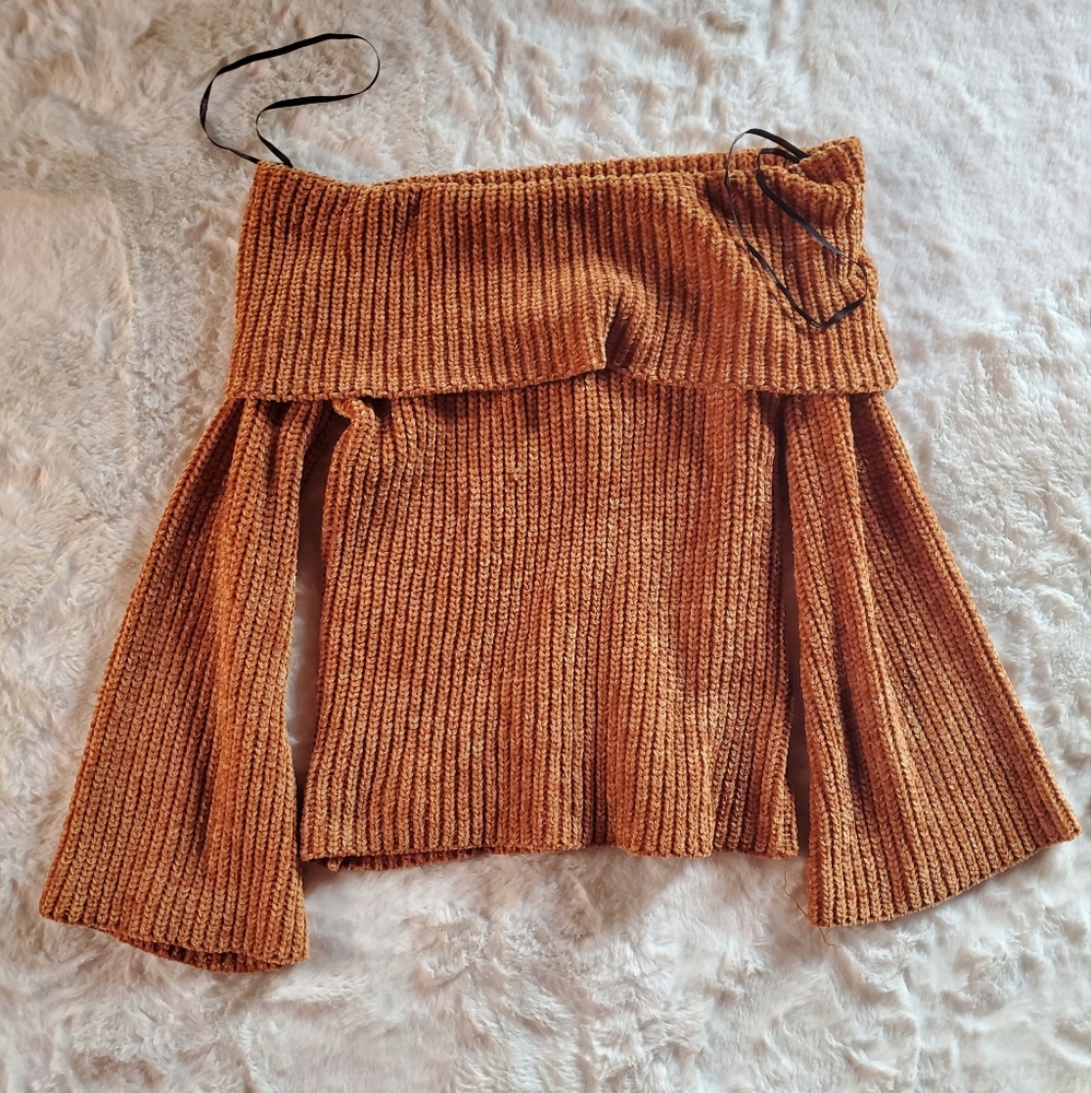 Off the shoulder sweater